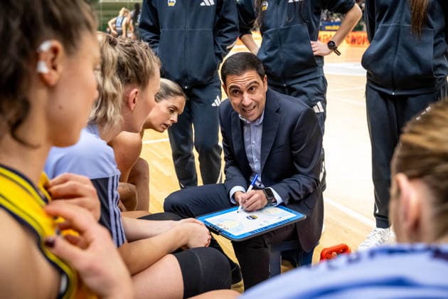Basketball Berlin 31.01.2026 Saison 2025 2026 DBBL 1. Bundesliga Alba Berlin - Saarlouis Royals Cristo Cabrera (Alba, Trainer)