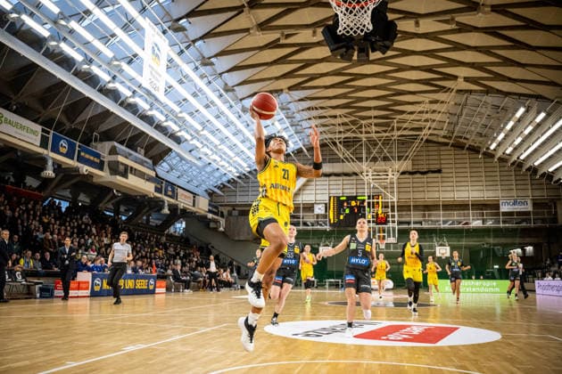Basketball Berlin 31.01.2026 Saison 2025 2026 DBBL 1. Bundesliga Alba Berlin - Saarlouis Royals Deeshyra Thomas (Alba, No.21)