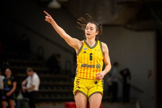 Basketball Berlin 31.01.2026 Saison 2025 2026 DBBL 1. Bundesliga Alba Berlin - Saarlouis Royals Tessa Stammberger (Alba, No.06)