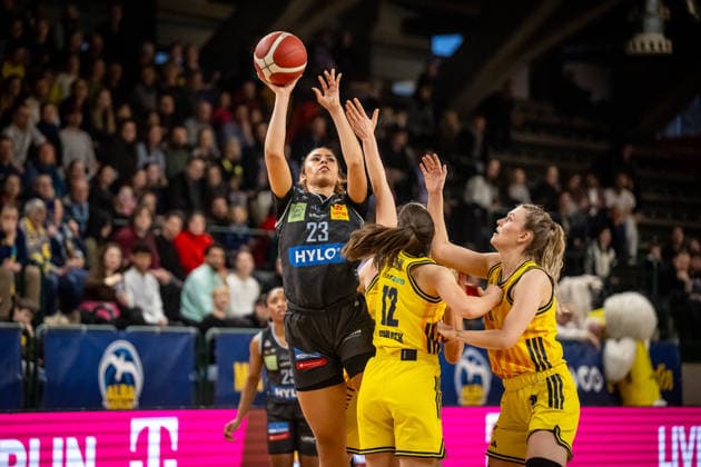Basketball Berlin 31.01.2026 Saison 2025 2026 DBBL 1. Bundesliga Alba Berlin - Saarlouis Royals Brynn Shoup-Hill (Saarlouis, No.23)