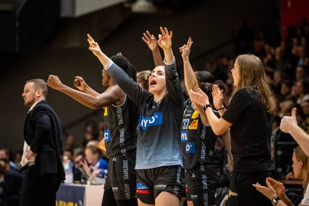 Basketball Berlin 31.01.2026 Saison 2025 2026 DBBL 1. Bundesliga Alba Berlin - Saarlouis Royals Jubel Saarlouis