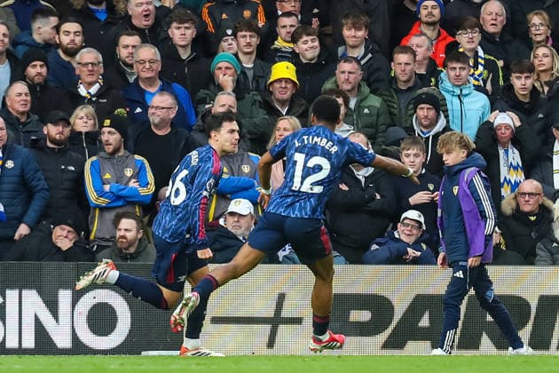 Leeds United v Arsenal, Premier League Martin Zubimendi Of Arsenal scores a GOAL 0-1 and celebrates during the Leeds United v Arsenal Premier League match at Elland Road, Leeds, England on 31 January 2026 Credit: Lee Keuneke Every Second Media Editorial use only. All images are copyright Every Second Media Limited. No images may be reproduced without prior permission. All rights reserved. Premier League and Football League images are subject to licensing agreements with Football DataCo Limited. see https: www.football-dataco.com Copyright: xIMAGO EveryxSecondxMediax ESM-1781-0043 LeexKeunekex xEveryxSecondxMediax