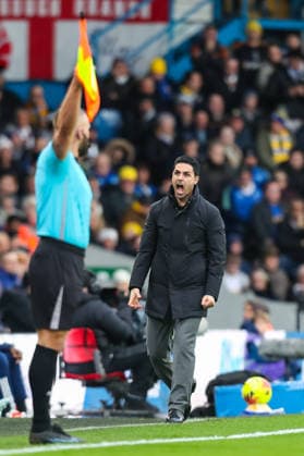 Leeds United v Arsenal, Premier League Mikel Arteta Manager Of Arsenal reacts during the Leeds United v Arsenal Premier League match at Elland Road, Leeds, England on 31 January 2026 Credit: Lee Keuneke Every Second Media Editorial use only. All images are copyright Every Second Media Limited. No images may be reproduced without prior permission. All rights reserved. Premier League and Football League images are subject to licensing agreements with Football DataCo Limited. see https: www.football-dataco.com Copyright: xIMAGO EveryxSecondxMediax ESM-1781-0059 LeexKeunekex xEveryxSecondxMediax