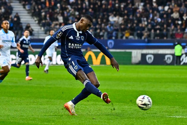 FOOTBALL : Paris FC vs Marseille - Ligue 1 - 31 01 2026 Alimami GORY ( 7 - PFC ) during the Ligue 1 match between Paris FC and Olympique de Marseille at Stade Jean Bouin on January 31, 2026 in Paris, France. ( Photo by Federico Pestellini PsnewZ ) - ParisFrance  Copyright: xFedericoxPestellinix