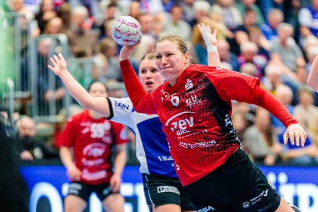 Laura Szabo (BSV Sachsen Zwickau, 06) im Torwurf GER, HSG Blomberg-Lippe vs. BSV Sachsen Zwickau, Handball, 1. Bundesliga Frauen, 15. Spieltag, 31.01.2026 GER, HSG Blomberg-Lippe vs. BSV Sachsen Zwickau, Handball, 1. Bundesliga Frauen, 15. Spieltag, 31.01.2026 Blomberg Copyright: xEibner-Pressefoto JanxRollingerx EP_JSK