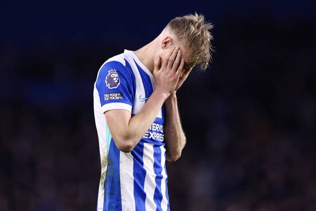 Brighton and Hove Albion v Everton 31 January 2026, Brighton - Premier League Football - Brighton and Hove Albion v Everton - Jan Paul Van Hecke of Brighton & Hove Albion reacts at full time - Photo: Jacques Feeney Offside. Brighton UK Copyright: xJacquesxFeeneyx xOffsidexOffside