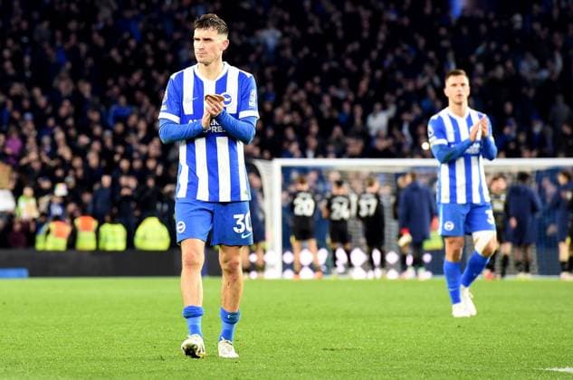 Pascal Gross of Brighton after the final whistle of the Premier League match between Brighton and Hove Albion and Everton at the American Express Stadium, Brighton UK - Saturday 31st January 2026 Brighton v Everton Premier League Football, Amex Stadium, Sussex, UK - 31 Jan 2026Brighton Amex Stadium Sussex United Kingdom Editorial use only. No merchandising. For Football images FA and Premier League restrictions apply inc. no internet mobile usage without FAPL license - for details contact Football Dataco  Copyright: xLizxFinlayson TPI Shutterstockx 16497437av