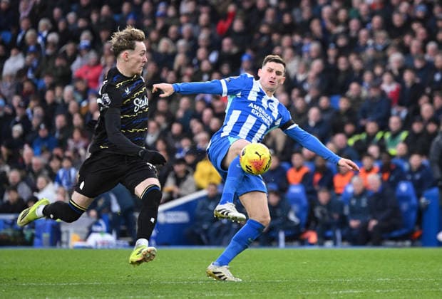 Brighton goalscorer Pascal Gross in action during the Premier League match between Brighton and Hove Albion and Everton at the American Express Stadium, Brighton UK - Saturday 31st January 2026 Brighton v Everton Premier League Football, Amex Stadium, Sussex, UK - 31 Jan 2026Brighton Amex Stadium Sussex United Kingdom Editorial use only. No merchandising. For Football images FA and Premier League restrictions apply inc. no internet mobile usage without FAPL license - for details contact Football Dataco  Copyright: xLizxFinlayson TPI Shutterstockx 16497437az
