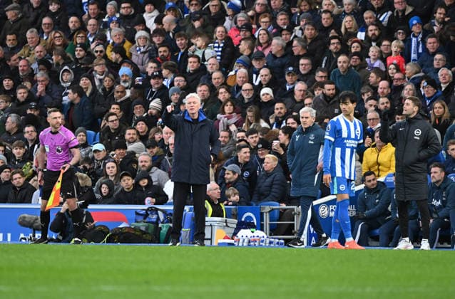 Everton manager David Moyes and Brighton head coach Fabian Hurzeleron the touchline during the Premier League match between Brighton and Hove Albion and Everton at the American Express Stadium, Brighton UK - Saturday 31st January 2026 Brighton v Everton Premier League Football, Amex Stadium, Sussex, UK - 31 Jan 2026Brighton Amex Stadium Sussex United Kingdom Editorial use only. No merchandising. For Football images FA and Premier League restrictions apply inc. no internet mobile usage without FAPL license - for details contact Football Dataco  Copyright: xLizxFinlayson TPI Shutterstockx 16497437bb