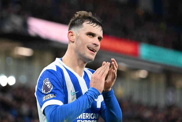Brighton goalscorer Pascal Gross smiles after he comes off after being subbed during the Premier League match between Brighton and Hove Albion and Everton at the American Express Stadium, Brighton UK - Saturday 31st January 2026 Brighton v Everton Premier League Football, Amex Stadium, Sussex, UK - 31 Jan 2026Brighton Amex Stadium Sussex United Kingdom Editorial use only. No merchandising. For Football images FA and Premier League restrictions apply inc. no internet mobile usage without FAPL license - for details contact Football Dataco  Copyright: xLizxFinlayson TPI Shutterstockx 16497437bf