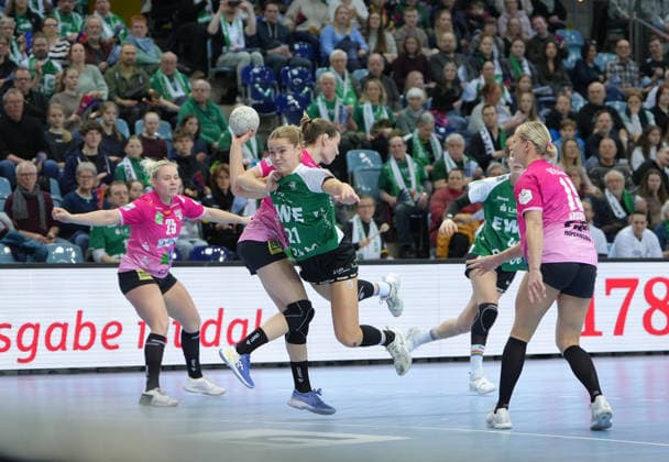 Handball I Frauen I Saison 2025-2026 I 1. HBF I 15. Spieltag I VFL Oldenburg - SV Union Halle-Neustadt I 31.01.2026 Joanna Granicka (21, VfL Oldenburg) mit Zug zum Tor Oldenburg Kleine EWE-Arena Niedersachsen Deutschland Copyright: xLobeca JonasxBoningx