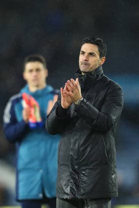 Leeds United v Arsenal, Premier League Mikel Arteta Manager Of Arsenal applauds the fans during the Leeds United v Arsenal Premier League match at Elland Road, Leeds, England on 31 January 2026 Credit: Lee Keuneke Every Second Media Editorial use only. All images are copyright Every Second Media Limited. No images may be reproduced without prior permission. All rights reserved. Premier League and Football League images are subject to licensing agreements with Football DataCo Limited. see https: www.football-dataco.com Copyright: xIMAGO EveryxSecondxMediax ESM-1781-0083 LeexKeunekex xEveryxSecondxMediax