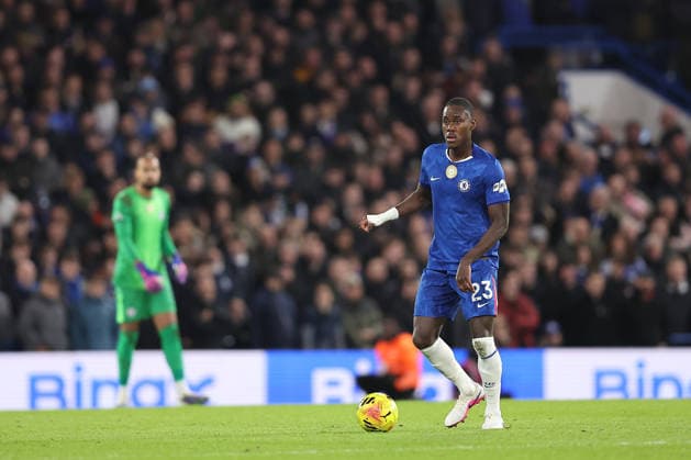 31st January 2026; Stamford Bridge, Chelsea, London, England: Premier League Football, Chelsea versus West Ham United; Trevoh Chalobah of Chelsea on the ball  KatiexChan Content restricted for UK based newspaper