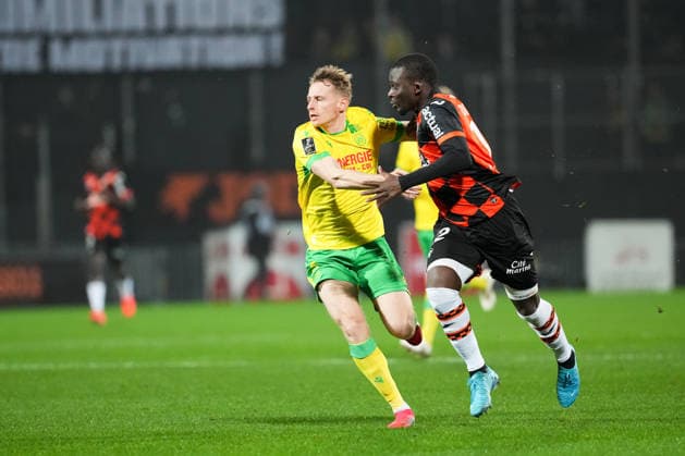 FC Lorient v FC Nantes - Ligue 1 McDonald s 2025 2026 03 Nicolas COZZA (fcn) - 12 Bamba DIENG (fcl) during the Ligue 1 McDonald s match between Lorient and Nantes at Stade du Moustoir on January 31, 2026 in Lorient, France. Lorient France  Copyright: xFEPx 776348266
