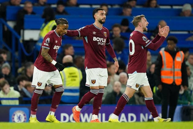 Chelsea v West Ham United, Premier League Crysencio Summerville of West Ham United celebrating his goal to make it 0-2 during the Chelsea v West Ham United Premier League match at Stamford Bridge, London, England on 31 January 2026 Credit: Dylan Hepworth Every Second Media Editorial use only. All images are copyright Every Second Media Limited. No images may be reproduced without prior permission. All rights reserved. Premier League and Football League images are subject to licensing agreements with Football DataCo Limited. see https: www.football-dataco.com Copyright: xIMAGO EveryxSecondxMediax ESM-1782-0049 DylanxHepworthx xEveryxSecondxMediax