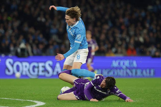 Napoli s Scott McTominay during the Serie A soccer match between Napoli and Fiorentina at the Diego Armando Maradona Stadium in Naples, southern italy - Saturday , January 31 , 2026. - Soccer .  Copyright: xAlessandroxGarofalo LaPressex