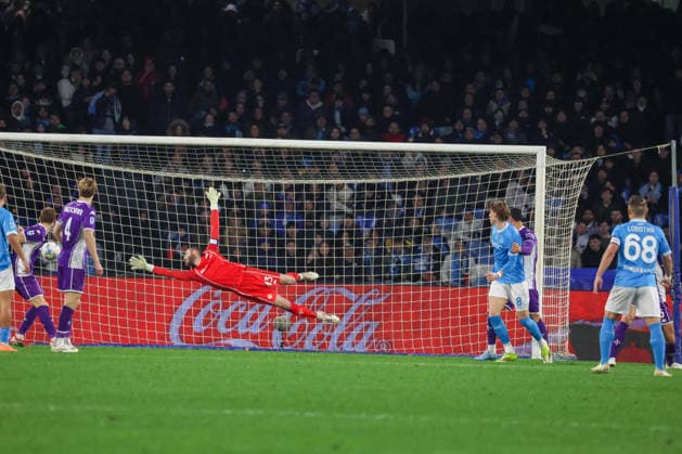 Serie A football match - Napoli vs. Fiorentina 2025 26 Goal the Miguel Gutierrez of SSC Napoli During the football match on January 31, 2026, valid for the Italian Serie A - 2025 26 championship in Naples at the Diego Armando Maradona Stadium between SSC Napoli and AC Fiorentina. Pictured: NAPOLI stadio Diego Armando Maradona CAMPANIA ITALIA Copyright: xFABIOxSASSOxFabioxSassox Napoli Fiorentina2026_01_31Fabio Sasso6558