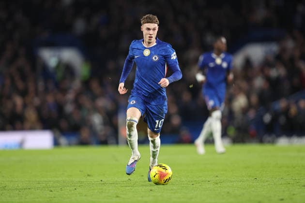 31st January 2026; Stamford Bridge, Chelsea, London, England: Premier League Football, Chelsea versus West Ham United; Cole Palmer of Chelsea chases the ball  KatiexChan Content restricted for UK based newspaper
