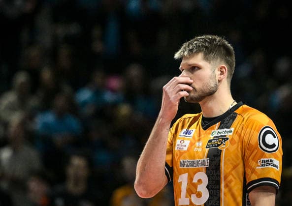 31.01.2026, xlakx, Volleyball 1.Bundesliga Herren, BR Volleys - FT 1844 Freiburg v.l. Ruben Schott (BR Volleys) Portrait, Portraet, Einzelbild Berlin
