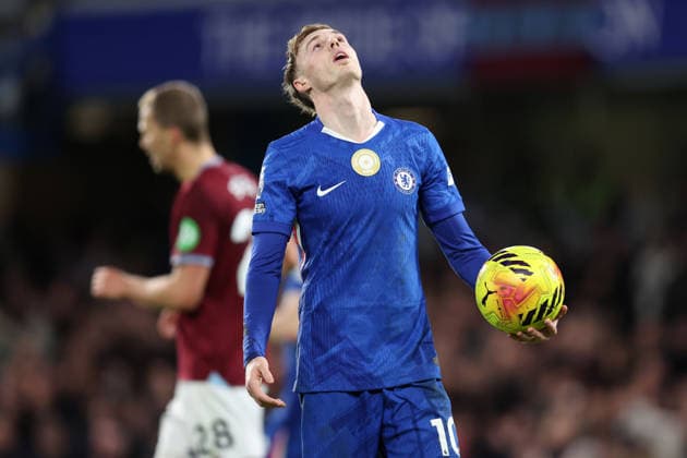 Chelsea v West Ham 28th January 2026, London - Premier League Football - Chelsea v West Ham United - Cole Palmer of Chelsea - Photo: Charlotte Wilson Offside. London UK  Copyright: xCharlottexWilsonx xOffsidexOffside