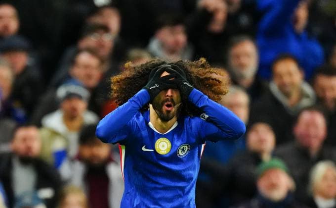 Marc Cucurella of Chelsea reacts Chelsea v West Ham United, Premier League, Football, Stamford Bridge, London, UK - 31 Jan 2026London Stamford Bridge United Kingdom EDITORIAL USE ONLY No use with unauthorised audio, video, data, fixture lists, club league logos or live services. Online in-match use limited to 120 images, no video emulation. No use in betting, games or single club league player publications.  Copyright: xJavierxGarcia Shutterstockx 16496749ac