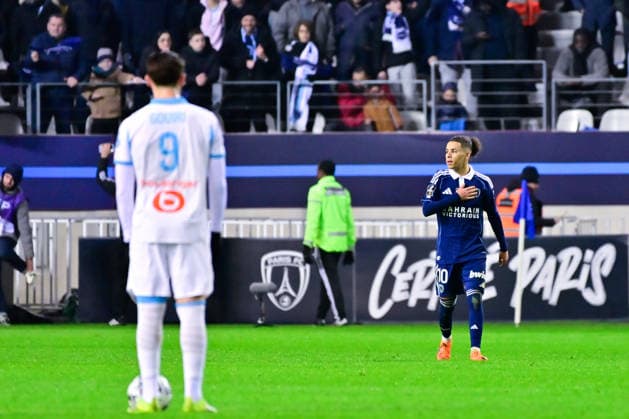FOOTBALL : Paris FC vs Marseille - Ligue 1 - 31 01 2026 Ilan KEBBAL ( 10 - PFC ) celebrates after scoring during the Ligue 1 match between Paris FC and Olympique de Marseille at Stade Jean Bouin on January 31, 2026 in Paris, France. ( Photo by Federico Pestellini PsnewZ ) - ParisFrance  Copyright: xFedericoxPestellinix