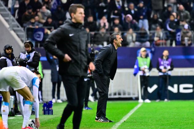 FOOTBALL : Paris FC vs Marseille - Ligue 1 - 31 01 2026 Stephane GILLI ( coach PFC )during the Ligue 1 match between Paris FC and Olympique de Marseille at Stade Jean Bouin on January 31, 2026 in Paris, France. ( Photo by Federico Pestellini PsnewZ ) - ParisFrance  Copyright: xFedericoxPestellinix