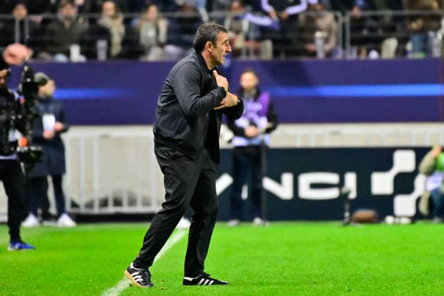 FOOTBALL : Paris FC vs Marseille - Ligue 1 - 31 01 2026 Stephane GILLI ( coach PFC )during the Ligue 1 match between Paris FC and Olympique de Marseille at Stade Jean Bouin on January 31, 2026 in Paris, France. ( Photo by Federico Pestellini PsnewZ ) - ParisFrance  Copyright: xFedericoxPestellinix