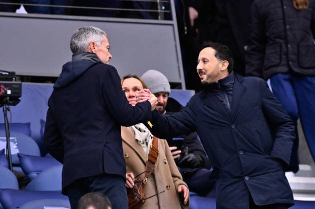 FOOTBALL : Paris FC vs Marseille - Ligue 1 - 31 01 2026 Pablo Longoria ( president Olympique Marseille ) attends the Ligue 1 match between Paris FC and Olympique de Marseille at Stade Jean Bouin on January 31, 2026 in Paris, France. ( Photo by Federico Pestellini PsnewZ ) - ParisFrance  Copyright: xFedericoxPestellinix