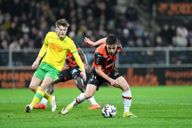 FC Lorient v FC Nantes - Ligue 1 McDonald s 2025 2026 11 Theo LE BRIS (fcl) during the Ligue 1 McDonald s match between Lorient and Nantes at Stade du Moustoir on January 31, 2026 in Lorient, France. Lorient France  Copyright: xFEPx 776348266