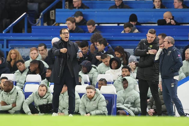 31st January 2026; Stamford Bridge, Chelsea, London, England: Premier League Football, Chelsea versus West Ham United; Chelsea manager Liam Rosenior  KatiexChan Content restricted for UK based newspaper