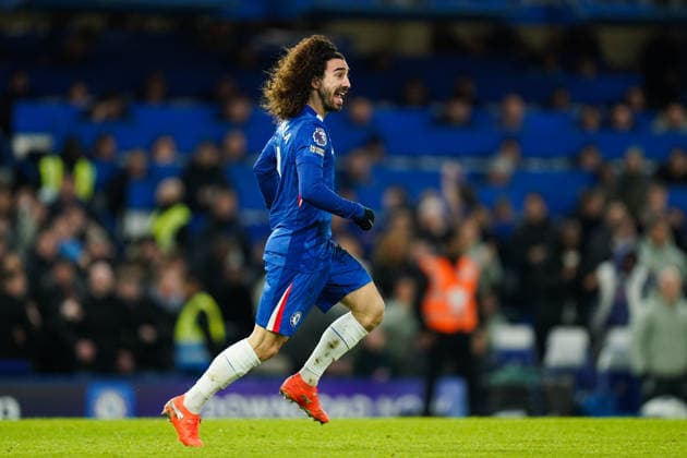Chelsea v West Ham United, Premier League Marc Cucurella of Chelsea celebrating his goal to make it 2-2 during the Chelsea v West Ham United Premier League match at Stamford Bridge, London, England on 31 January 2026 Credit: Dylan Hepworth Every Second Media Editorial use only. All images are copyright Every Second Media Limited. No images may be reproduced without prior permission. All rights reserved. Premier League and Football League images are subject to licensing agreements with Football DataCo Limited. see https: www.football-dataco.com Copyright: xIMAGO EveryxSecondxMediax ESM-1782-0064 DylanxHepworthx xEveryxSecondxMediax