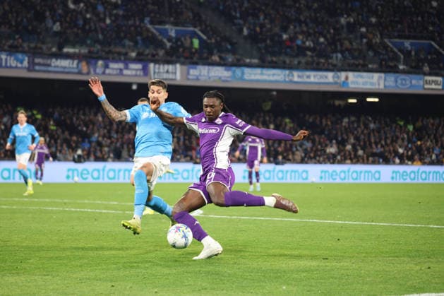 Serie A football match - Napoli vs. Fiorentina 2025 26 Moise Kean of AC Fiorentina During the football match on January 31, 2026, valid for the Italian Serie A - 2025 26 championship in Naples at the Diego Armando Maradona Stadium between SSC Napoli and AC Fiorentina. Pictured: NAPOLI stadio Diego Armando Maradona CAMPANIA ITALIA Copyright: xFABIOxSASSOxFabioxSassox Napoli Fiorentina2026_01_31Fabio Sasso6697
