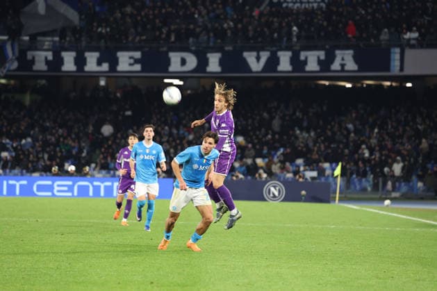 Serie A football match - Napoli vs. Fiorentina 2025 26 Antonio Vergara of SSC Napoli During the football match on January 31, 2026, valid for the Italian Serie A - 2025 26 championship in Naples at the Diego Armando Maradona Stadium between SSC Napoli and AC Fiorentina. Pictured: NAPOLI stadio Diego Armando Maradona CAMPANIA ITALIA Copyright: xFABIOxSASSOxFabioxSassox Napoli Fiorentina2026_01_31Fabio Sasso6771