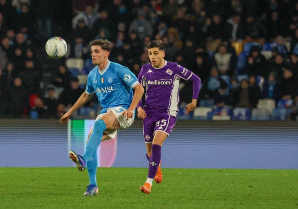 January 31, 2026, Napoli, Campania, ITALIA: Miguel Gutierrez of SSC Napoli During the football match on January 31, 2026, valid for the Italian Serie A - 2025 26 championship in Naples at the Diego Armando Maradona Stadium between SSC Napoli and AC Fiorentina..Pictured: Napoli ITALIA - ZUMAs236 20260131_aap_s236_106 Copyright: xFabioxSassox