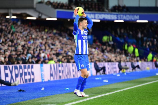 Brighton and Hove Albion v Everton, Premier League Pascal Gross Midfielder of Brighton and Hove Albion takes a throw-in during the Premier League match between Brighton and Hove Albion and Everton at the American Express Stadium, Brighton and Hove, UK on 31 January 2026. Brighton and Hove American Express Stadium East Sussex UK Editorial use only DataCo restrictions apply See www.football-dataco.com , Copyright: xJeffxMoodx PSI-23658-0115