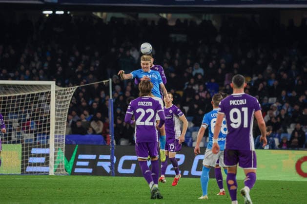 January 31, 2026, Napoli, Campania, ITALIA: Rasmus Hoyland of SSC Napoli During the football match on January 31, 2026, valid for the Italian Serie A - 2025 26 championship in Naples at the Diego Armando Maradona Stadium between SSC Napoli and AC Fiorentina..Pictured: Napoli ITALIA - ZUMAs236 20260131_aap_s236_117 Copyright: xFabioxSassox
