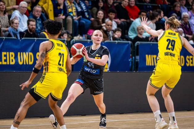 Basketball Berlin 31.01.2026 Saison 2025 2026 DBBL 1. Bundesliga Alba Berlin - Saarlouis Royals Jessika Schiffer (Saarlouis, No.55)