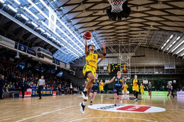 Basketball Berlin 31.01.2026 Saison 2025 2026 DBBL 1. Bundesliga Alba Berlin - Saarlouis Royals Deeshyra Thomas (Alba, No.21)