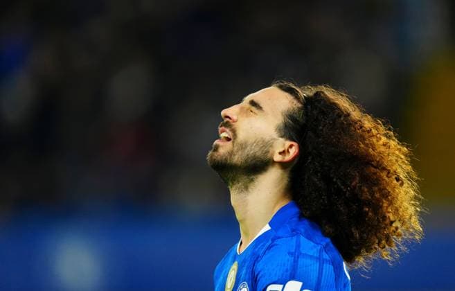 Marc Cucurella of Chelsea celebrates Chelsea v West Ham United, Premier League, Football, Stamford Bridge, London, UK - 31 Jan 2026London Stamford Bridge United Kingdom EDITORIAL USE ONLY No use with unauthorised audio, video, data, fixture lists, club league logos or live services. Online in-match use limited to 120 images, no video emulation. No use in betting, games or single club league player publications.  Copyright: xJavierxGarcia Shutterstockx 16496749bh