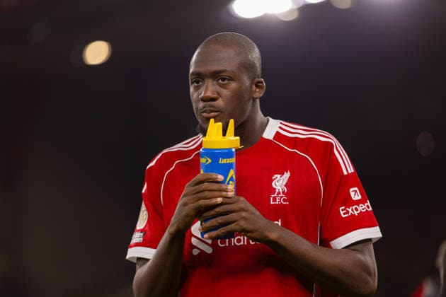 Football - FA Premier League - Liverpool FC v Newcastle United FC LIVERPOOL, ENGLAND - Saturday, January 31, 2026: Liverpool s Ibrahima KonatÃ before the FA Premier League match between Liverpool FC and Newcastle United FC at Anfield. (Photo by David Rawcliffe Propaganda) LIVERPOOL Anfield MERSEYSIDE ENGLAND  Copyright: xDavidxRawcliffex P2026-01-31-Liverpool_Newcastle-22