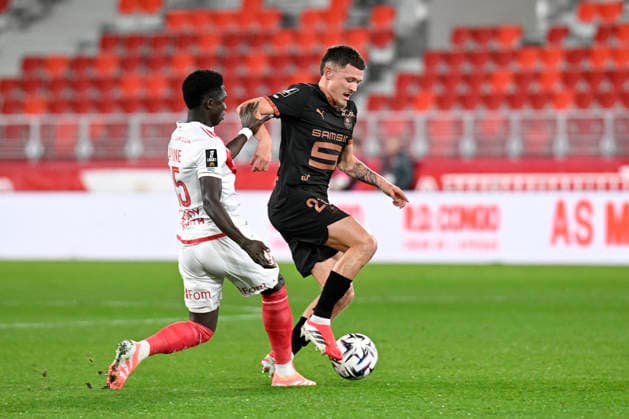 FOOTBALL : AS Monaco VS Stade Rennais FC - Ligue 1 McDonald s - 31 01 2026 Quentin Merlin (SRFC) - Ligue 1 McDonald s match between AS Monaco and Stade Rennais FC on January 31, 2026 at the Louis II Stadium in Monaco. MonacoMonaco  Copyright: xWilliamxCannarellax