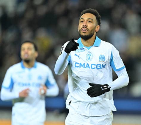 Paris FC vs Marseille : French Ligue 1 PARIS, FRANCE - JANUARY 31: Pierre-Emerick Aubameyang of Marseille celebrates after scoring during the French Ligue 1 (L1) soccer match between Paris FC and Olympique de Marseille at Stade Jean Bouin in Paris, France on January 31, 2026. Mustafa Yalcin Anadolu Paris France. Editorial use only. Please get in touch for any other usage.  Copyright: x2026xAnadoluxMustafaxYalcinx