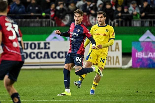 Sebastiano Esposito of Cagliari Calcio during Cagliari Calcio vs Hellas Verona FC, Italian soccer Serie A match in Cagliari, Italy, January 31 2026  Copyright: xLuigixCanu IPAxSportx xipa-agency.netx xx IPA_70809696 IPA_Agency_IPA70809696