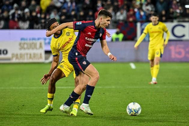 Adam Obert of Cagliari Calcio during Cagliari Calcio vs Hellas Verona FC, Italian soccer Serie A match in Cagliari, Italy, January 31 2026  Copyright: xLuigixCanu IPAxSportx xipa-agency.netx xx IPA_70809698 IPA_Agency_IPA70809698