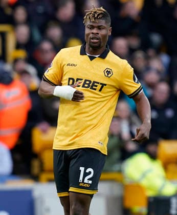 Wolverhampton, England, 31st January 2026. Emmanuel Agbadou of Wolverhampton Wanderers during the Wolverhampton Wanderers vs AFC Bournemouth Premier League match at Molineux, Wolverhampton. Picture credit should read: Andrew Yates Sportimage EDITORIAL USE ONLY. No use with unauthorised audio, video, data, fixture lists, club league logos or live services. Online in-match use limited to 120 images, no video emulation. No use in betting, games or single club league player publications. SPI_103_AY_Wolves_Bmouth SPI-4493-0101