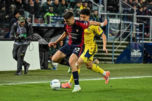 Adam Obert of Cagliari Calcio during Cagliari Calcio vs Hellas Verona FC, Italian soccer Serie A match in Cagliari, Italy, January 31 2026  Copyright: xLuigixCanu IPAxSportx xipa-agency.netx xx IPA_70809751 IPA_Agency_IPA70809751