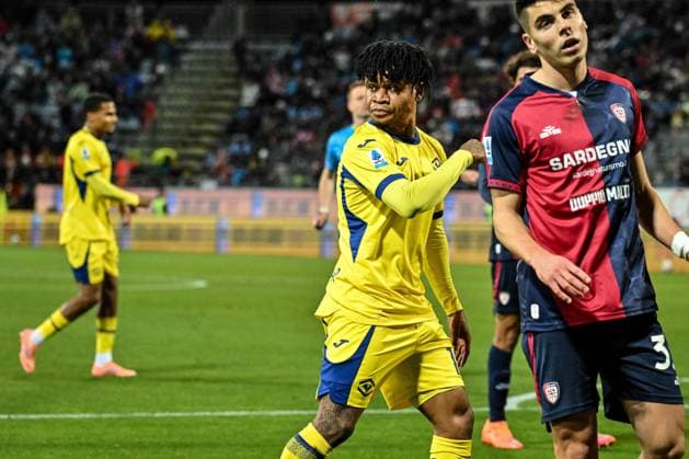 Gift Orban of Hellas Verona during Cagliari Calcio vs Hellas Verona FC, Italian soccer Serie A match in Cagliari, Italy, January 31 2026  Copyright: xLuigixCanu IPAxSportx xipa-agency.netx xx IPA_70809778 IPA_Agency_IPA70809778