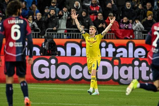 Nicolas Valentini of Hellas Verona during Cagliari Calcio vs Hellas Verona FC, Italian soccer Serie A match in Cagliari, Italy, January 31 2026  Copyright: xLuigixCanu IPAxSportx xipa-agency.netx xx IPA_70809810 IPA_Agency_IPA70809810
