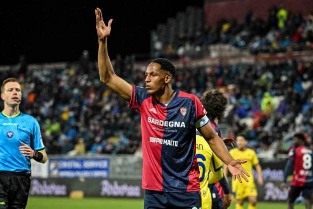 CALCIO - Serie A - Cagliari Calcio vs Hellas Verona FC Yerri Mina of Cagliari Calcio during Cagliari Calcio vs Hellas Verona FC, Italian soccer Serie A match in Cagliari, Italy, January 31 2026 Cagliari Italy  Copyright: xIPAxSport ABACAx